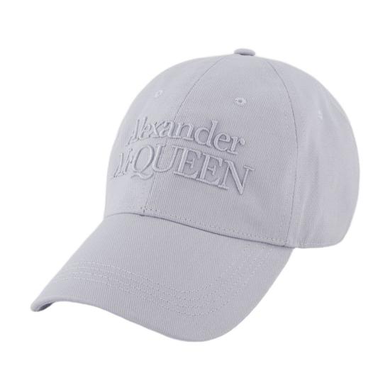  알렉산더 맥퀸 볼캡 로고 캡 그레이 - ALEXANDER MCQUEEN