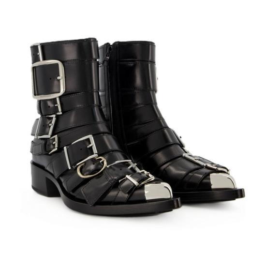  알렉산더 맥퀸 부츠 박스카  블랙/실버 - ALEXANDER MCQUEEN