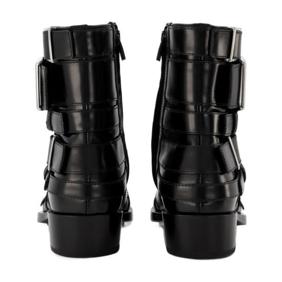  알렉산더 맥퀸 부츠 박스카  블랙/실버 - ALEXANDER MCQUEEN