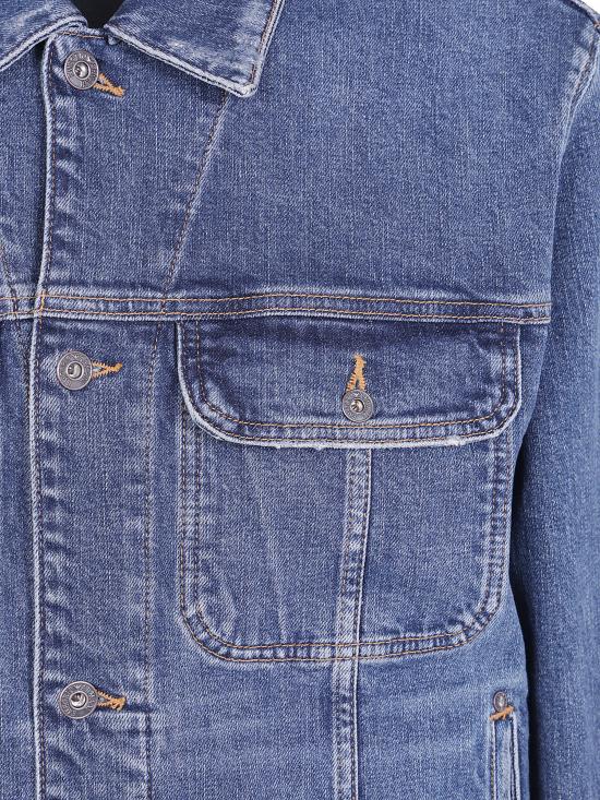 26FW 엠포리오 아르마니 데님 자켓 EM006496 AF27566 MB002 MEDIUM BLUE DENIM - EMPORIO ARMANI
