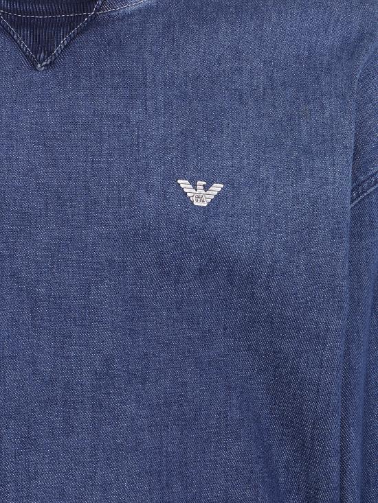 26FW 엠포리오 아르마니 긴팔 티셔츠 EM006614 AF27722 MB001 BLUE DENIM - EMPORIO ARMANI