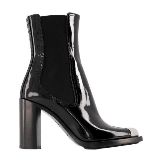  알렉산더 맥퀸 부츠 가죽 앵클  블랙 - ALEXANDER MCQUEEN