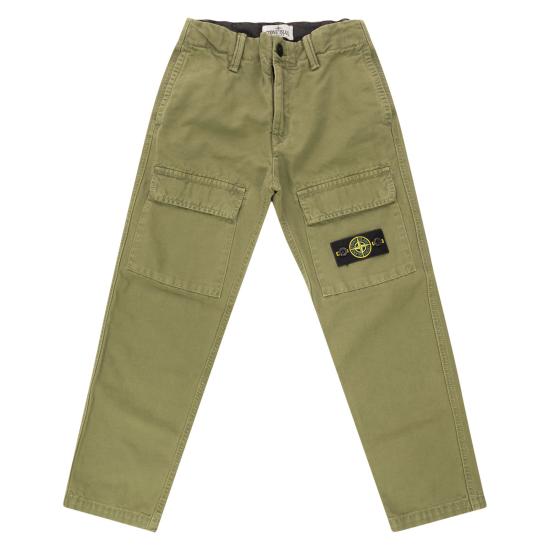 26FW [키즈] 스톤 아일랜드 스트레이트 팬츠 L2S163100001 MILITARY GREEN