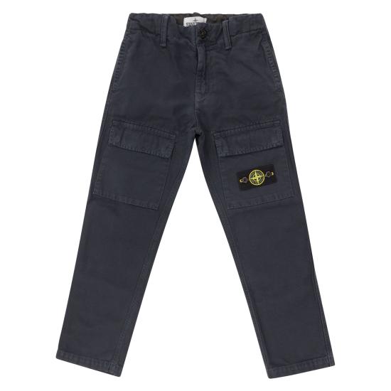 26FW [키즈] 스톤 아일랜드 스트레이트 팬츠 L2S163100001 NAVY