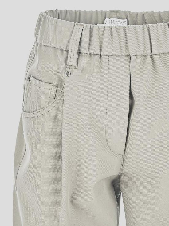 26FW 브루넬로 쿠치넬리 스트레이트 팬츠 MA126P8417C8555 White - BRUNELLO CUCINELLI