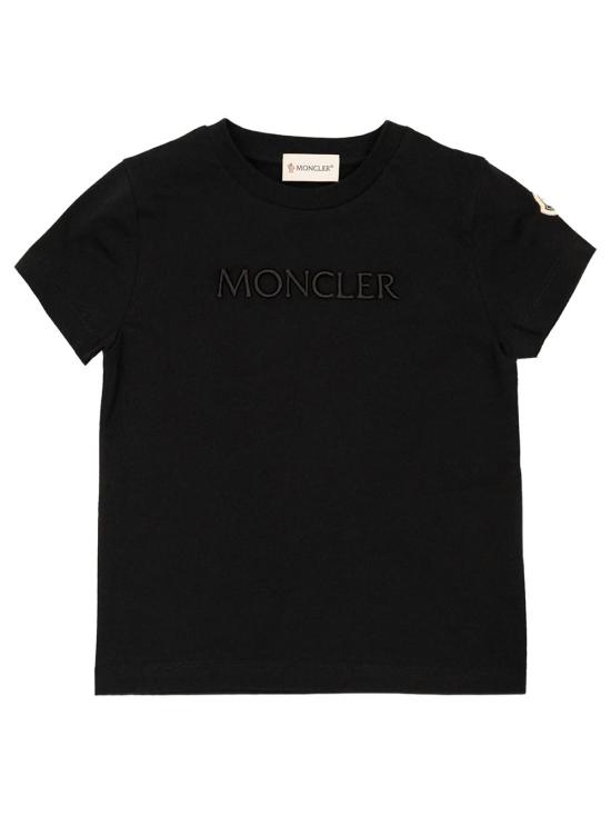 26FW [키즈] 몽클레어 티셔츠 L29548C00018 89AT9 999 BLACK