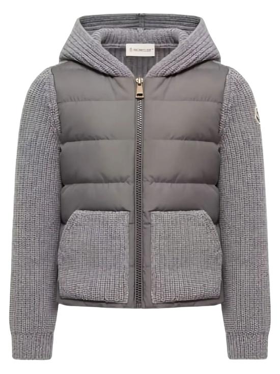 26FW [키즈] 몽클레어 니트/스웻셔츠 L29549B00014 M4281 988 MEDIUM GREY