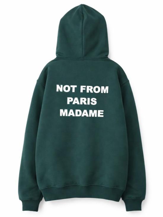 드롤드무슈 후드 티셔츠 HO162 CO127DARKGREEN - DROLE DE MONSIEUR