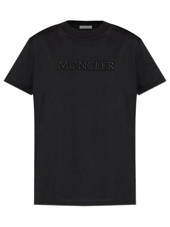 26FW 몽클레어 반팔 티셔츠 L20938C00021 89AUO 999 BLACK