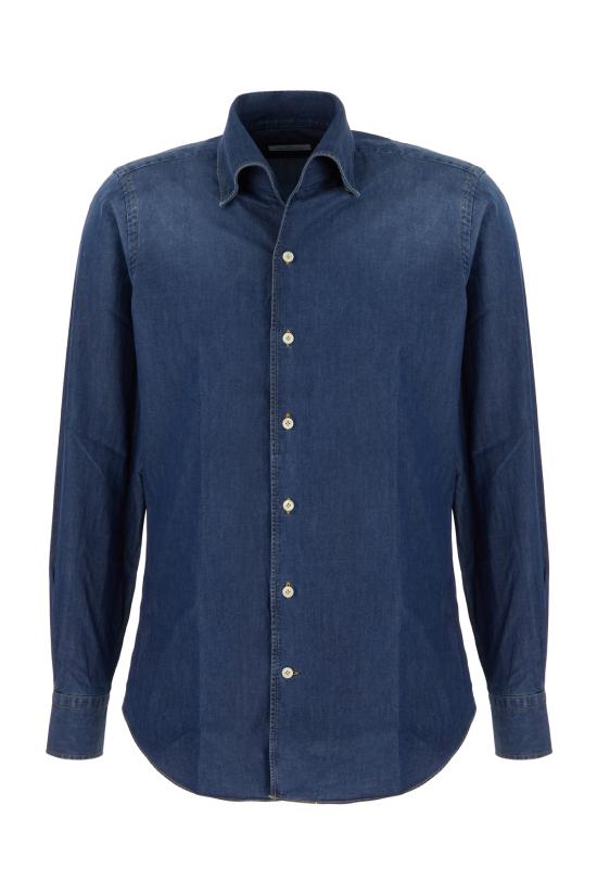 26FW 알레산드로 게라르디 긴팔 셔츠 BP1CN10ATS 680 BLU SCURO LAVATO