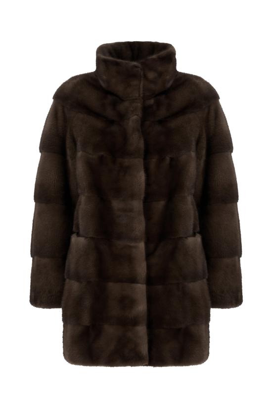 26FW 올리비아 V 무스탕 26V75681VISONE CIOCCOLATO