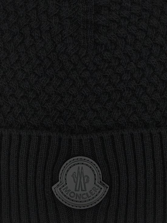 26FW 몽클레어 모자 바스켓 스티치 비니  블랙 - MONCLER
