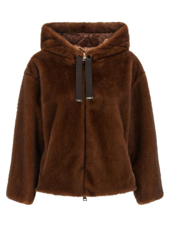 26FW 에르노 멜란지 얼터너티브 밍크 퍼 보머 자켓 GI000318D127398800 Brown