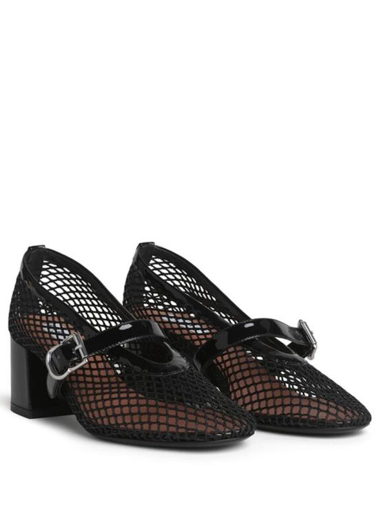 26FW 알라이아 힐/펌프스 AA3A2001A028 999 NOIR - ALAIA