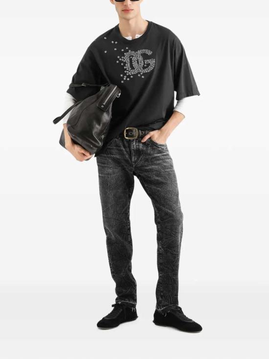 26FW 돌체앤가바나 반팔 티셔츠 G8PN9TG7P9Z N0000 NERO - DOLCE & GABBANA
