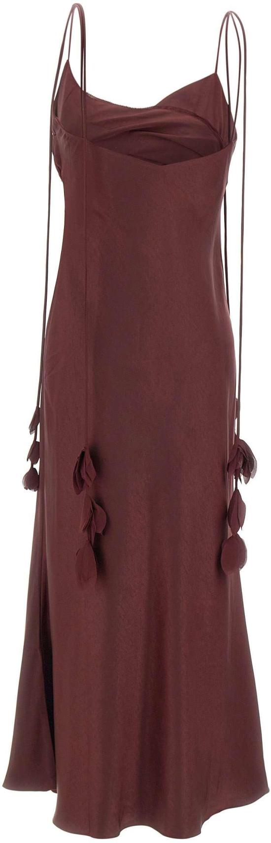 26SS 셀프 포트레이트 롱 원피스 218MBUBURGUNDY MAROON - SELF PORTRAIT