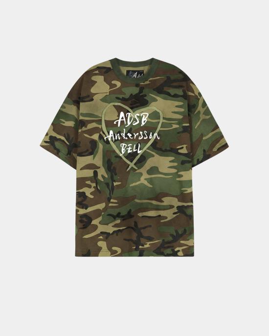 26SS 앤더슨벨 반팔 티셔츠 atb1683u CAMOUFLAGE DOM