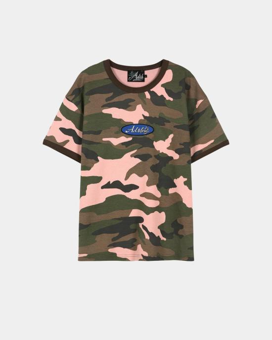 26SS 앤더슨벨 반팔 티셔츠 atb1461m PINK CAMOUFLAGE DOM