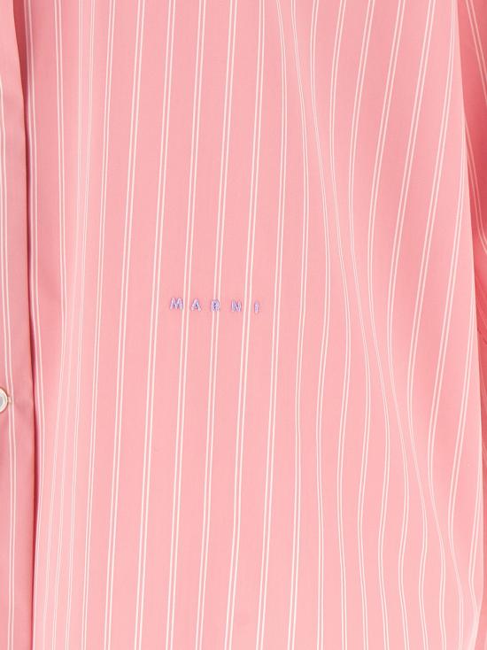 26FW 마르니 셔츠 줄무늬 셔츠, 셔츠와 블라우스, 핑크색 - MARNI