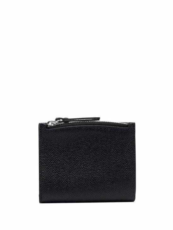 26FW 마르지엘라 스티치 지퍼 레더 트리폴드 지갑 SA1UI0020 P4745 T8013 BLACK - MAISON MARGIELA