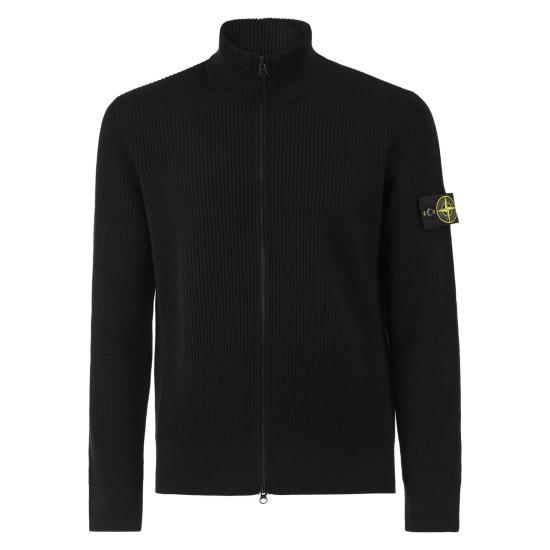 26FW 스톤 아일랜드 와펜패치 버진 울 가디건 와펜패치 버진 울 가디건 L2S155100017 BLACK