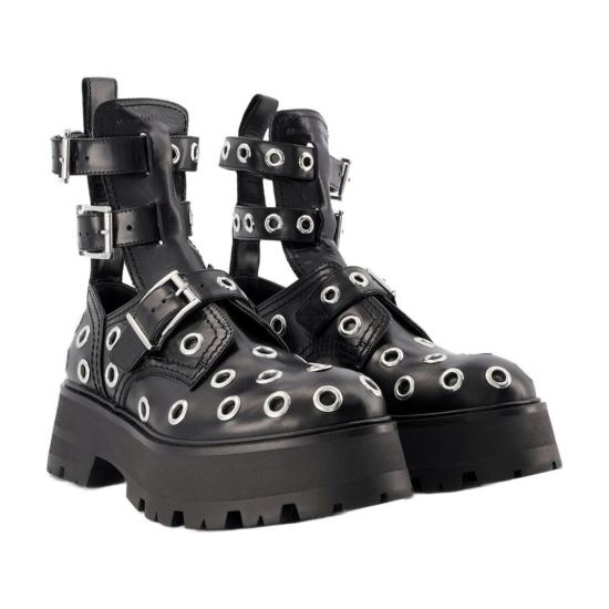  알렉산더 맥퀸 부츠 앵클  블랙 - ALEXANDER MCQUEEN