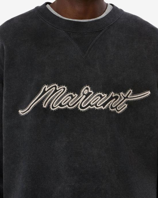  이자벨마랑 긴팔 티셔츠 SW0069HB D3M05H02FK Faded black - ISABEL MARANT