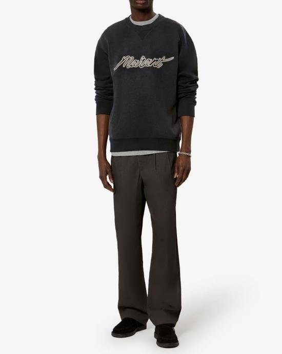 이자벨마랑 긴팔 티셔츠 SW0069HB D3M05H02FK Faded black - ISABEL MARANT