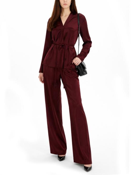 26SS 토리버치 스트레이트 팬츠 176406 600 Burgundy - TORY BURCH