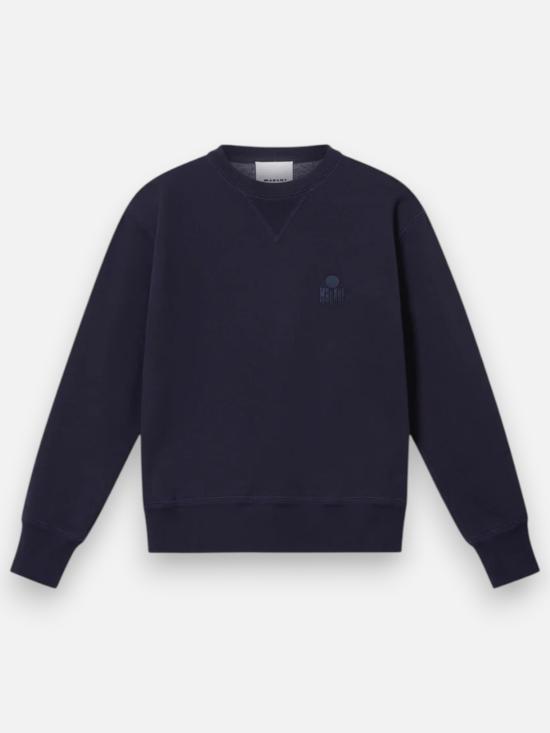  이자벨마랑 마이크 로고  스웨트 셔츠 SW0030HA D1M05H30NA Navy