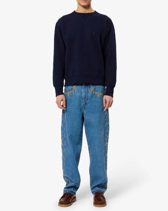  이자벨마랑 마이크 로고  스웨트 셔츠 SW0030HA D1M05H30NA Navy - ISABEL MARANT