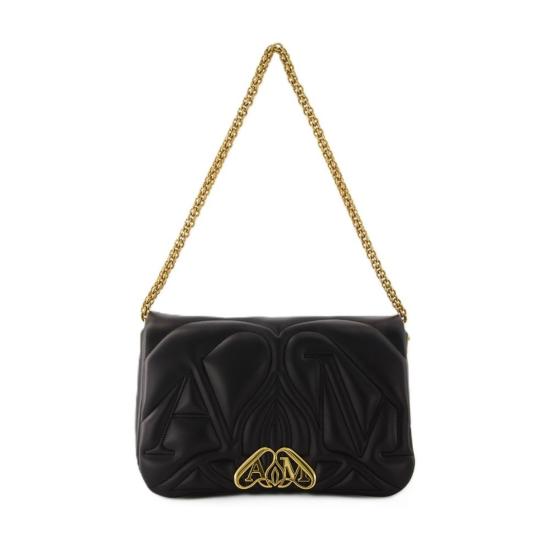  알렉산더 맥퀸 숄더백 더 씰 크로스바디 백 블랙 - ALEXANDER MCQUEEN