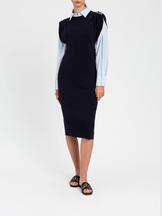 26SS 트윈셋 미디 원피스 261TE3011 13172 Blue - TWINSET