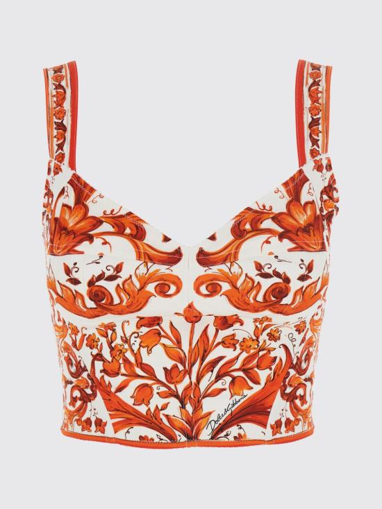 26FW 돌체앤가바나 탑 F7BB1TGDDRJ S9000 Orange - DOLCE & GABBANA