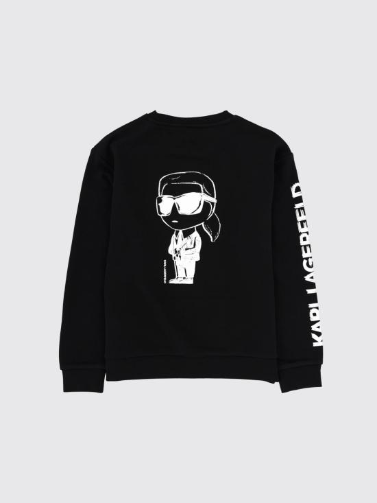 26SS [키즈] 칼라거펠트 풀오버 Z31088 09B Black - KARL LAGERFELD