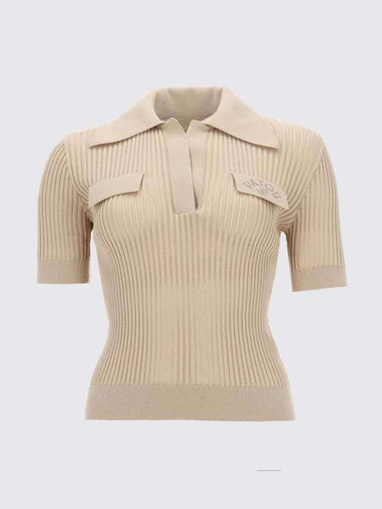 26SS 파투 폴로 티셔츠 KN3418094 124B Beige - PATOU