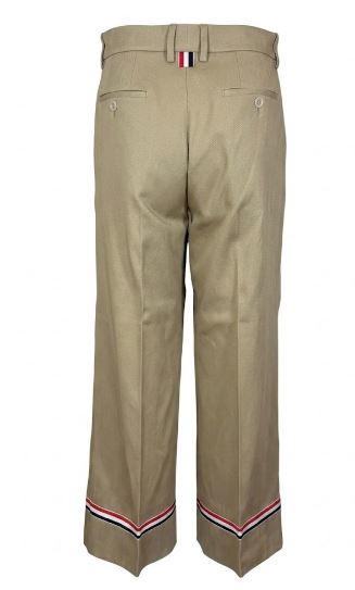 26SS 톰브라운 스트레이트 팬츠 FTC519F0175250 KHAKI - THOM BROWNE