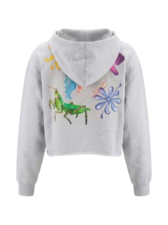 26SS 오프화이트 후드 티셔츠 OWBB06BS26FLE0010509 GREY MELANGE - OFF WHITE