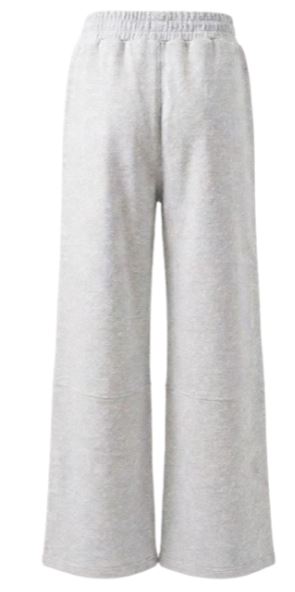 26SS 오프화이트 스트레이트 팬츠 OWCH026S26FLE0010509 GRAY MELANGE - OFF WHITE