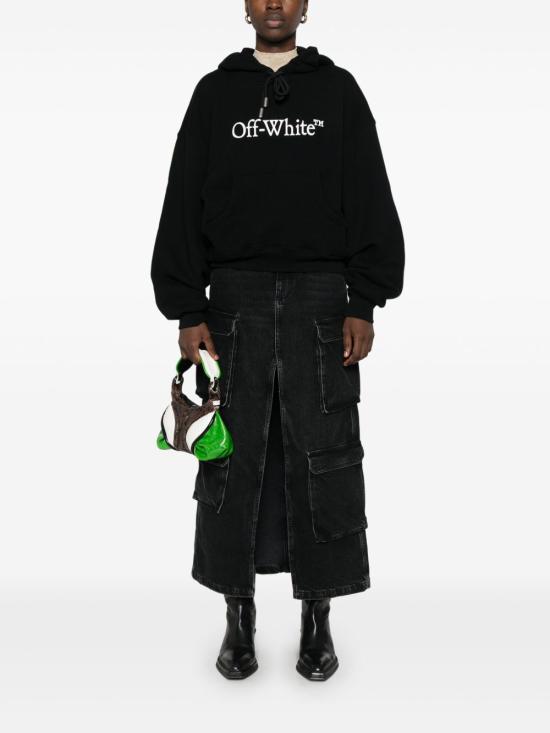 25FW 오프화이트 빅 부키시 스케이트 후디 OWBB058C99FLE0011001 Black - OFF WHITE