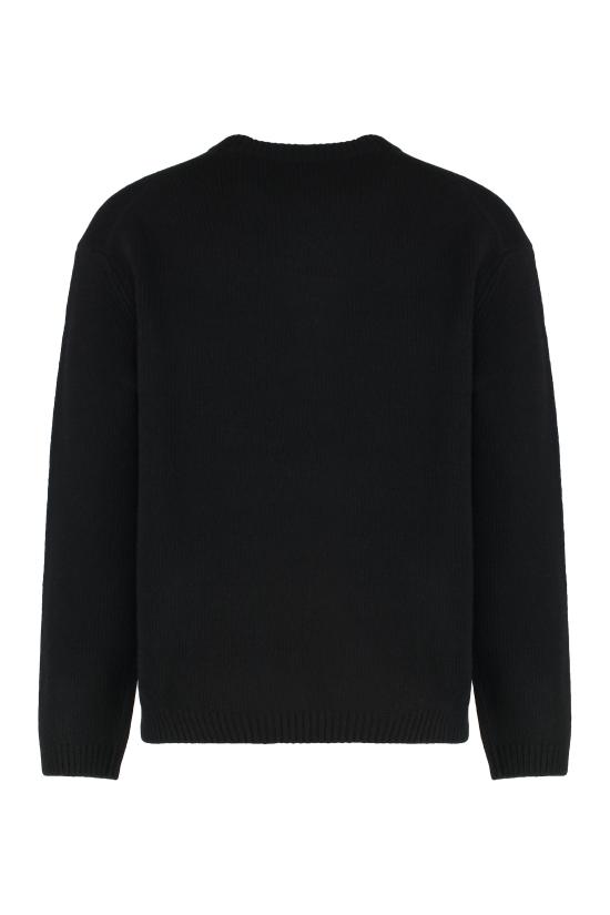 25FW 메종키츠네 드레스드 폭스 인타르시아 울 스웨터 PM00806KH0002P199 BLACK - MAISON KITSUNE