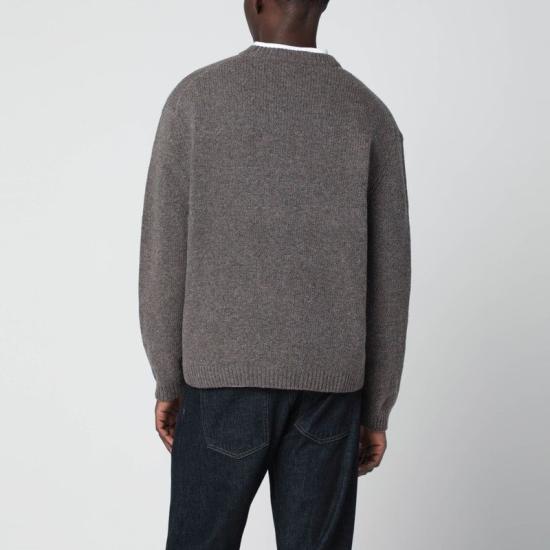 25FW 메종키츠네 드레스드 폭스 인타르시아 울 스웨터 PM00806KH0002H170 GREY - MAISON KITSUNE