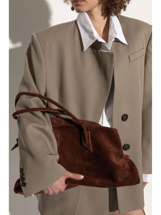 26FW 디 아티코 라 파세지아타 미디엄 탑 핸들 백 250WAH00054LBT007AA850 LIGHT CHOCOLATE - THE ATTICO