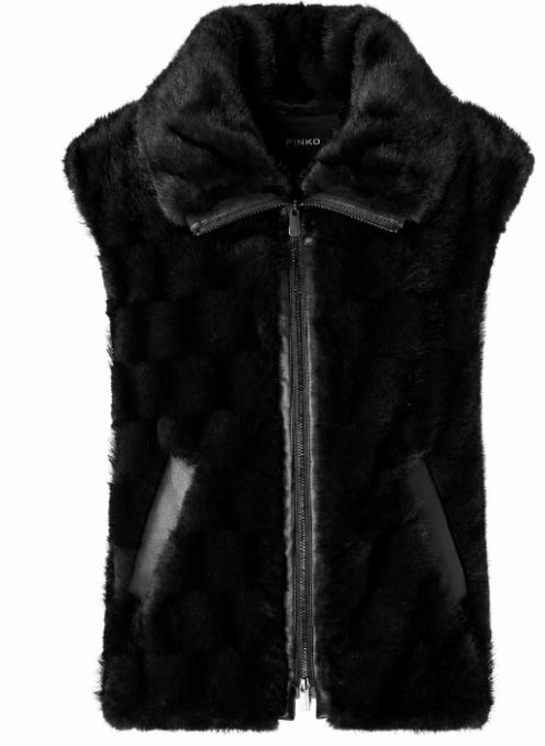 26FW 핑코 무스탕 106939GLOSSINIAA3C5Z99 NERO
