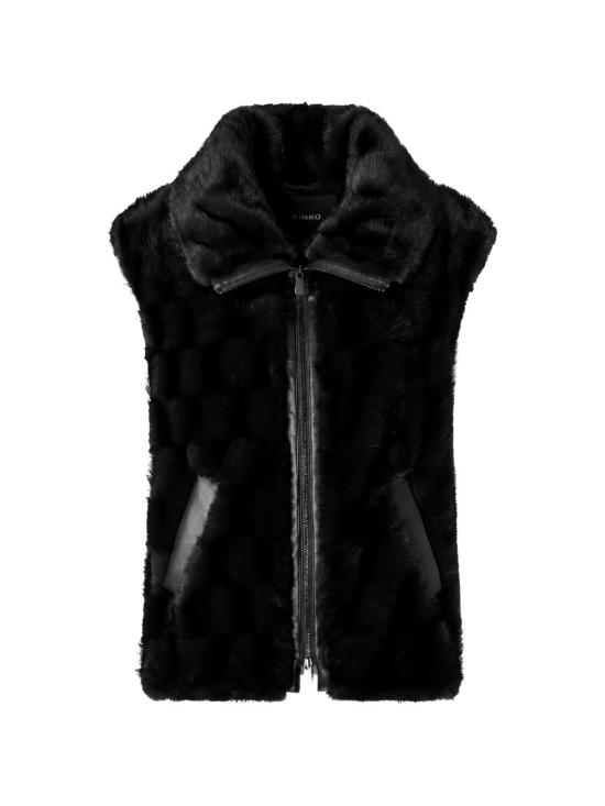 26FW 핑코 무스탕 106939GLOSSINIAA3C5Z99 NERO - PINKO