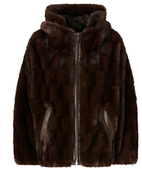 26FW 핑코 무스탕 107054CADETIAA3C5M11 MARRONE