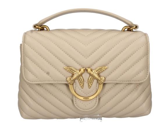 26FW 핑코 토트백 100044LOVELADYPUFFMINIA0GKC50Q BEIGE