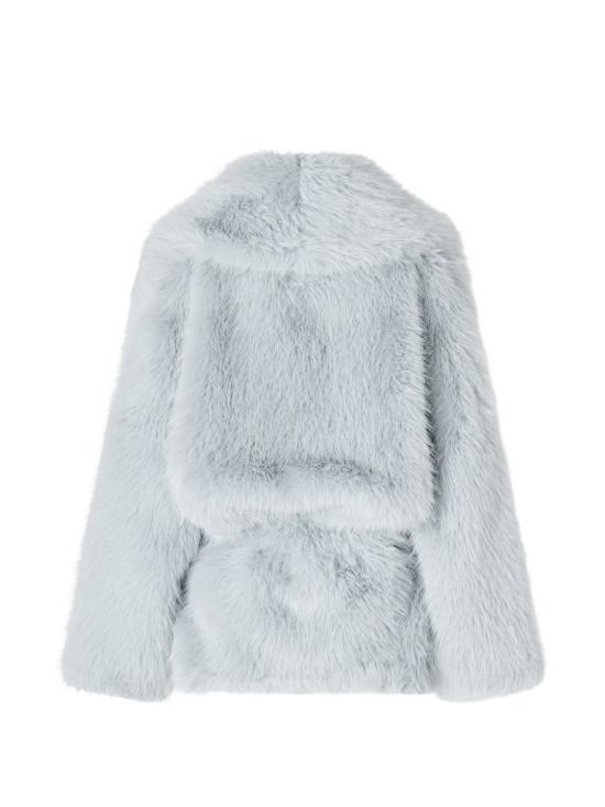 26FW 핑코 무스탕 107181BEGONIAA3FUE22 AZZURRO - PINKO
