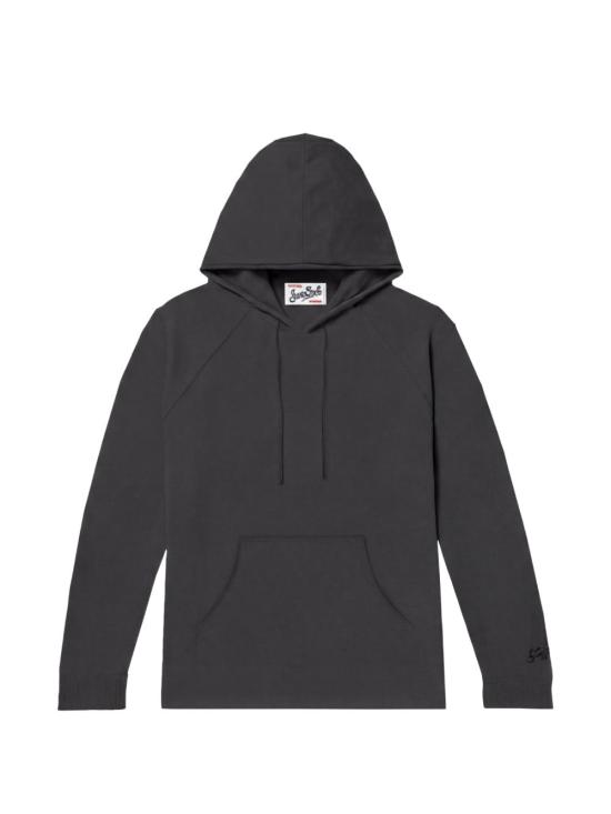 25FW 세인트바쓰 후드 티셔츠 WILLBUR00037I00 BLACK - MC2 SAINT BARTH