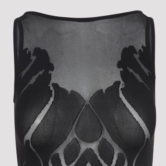 26FW 월포드 바디수트 티셔츠 783359180 BLACK - WOLFORD